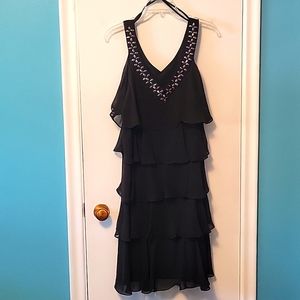 Black sleeveless dress